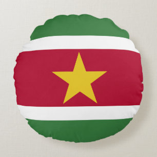 Coussins Ronds Drapeau du Suriname