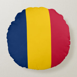 Coussins Ronds Drapeau du Tchad
