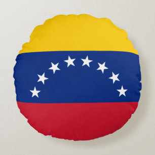 Coussins Ronds Drapeau du Venezuela