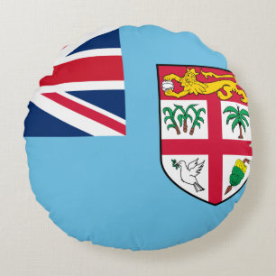 Coussins Ronds Drapeau fidjien