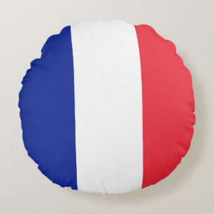 Coussins Ronds  Drapeau France Tricolore
