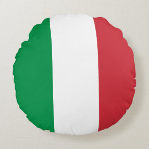 Coussins Ronds Drapeau Italie