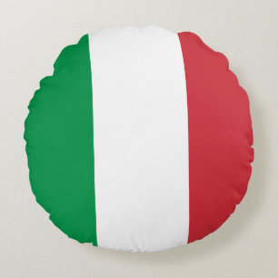 Coussins Ronds Drapeau italien