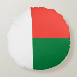 Coussins Ronds Drapeau Madagascar