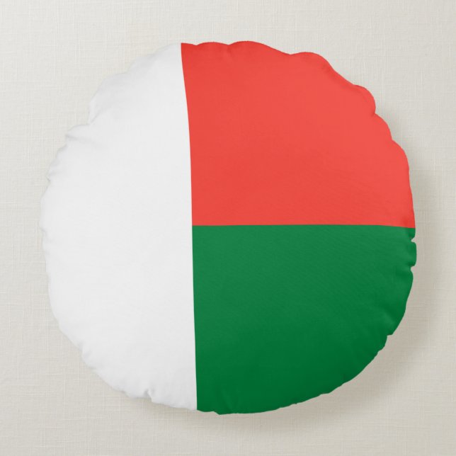 Coussins Ronds Drapeau Madagascar (Devant)
