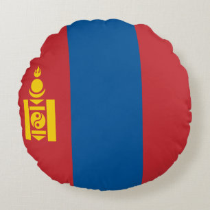Coussins Ronds Drapeau mongol
