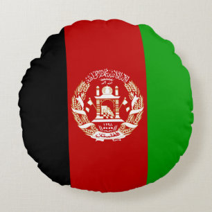 Coussins Ronds Drapeau patriotique de l'Afghanistan