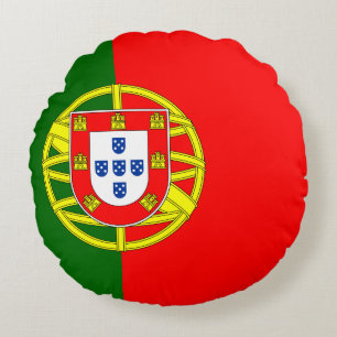 Coussins Ronds Drapeau portugais