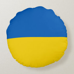 Coussins Ronds Drapeau ukrainien