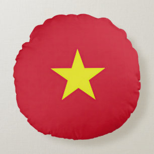 Coussins Ronds Drapeau Vietnam
