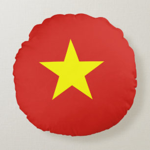 Coussins Ronds Drapeau vietnamien