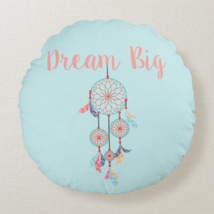 Coussins Ronds Dream Big Dreamcatcher Bohemian Dream Catcher