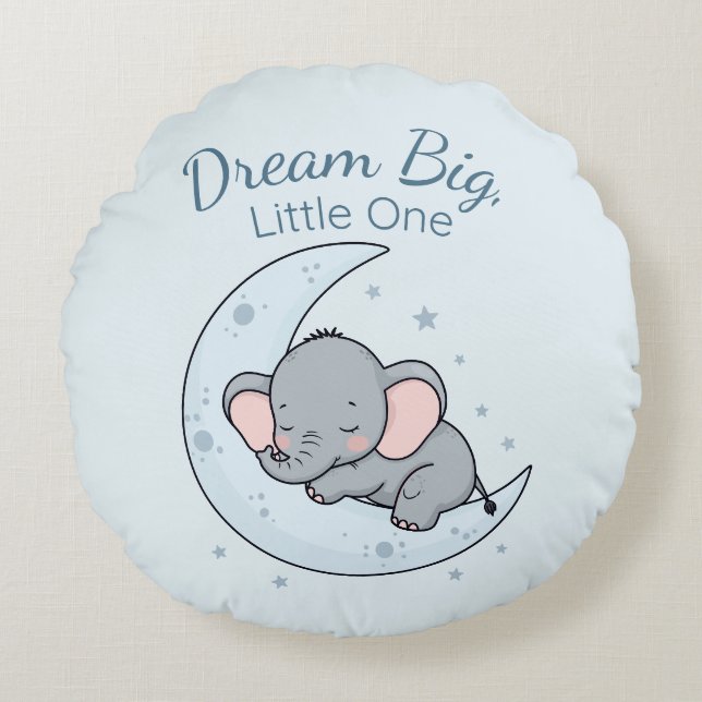 Coussins Ronds Dream Big, Little One (Devant)