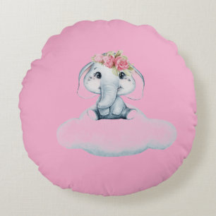Coussins Ronds Dreamy Days avec Rosie l'éléphant
