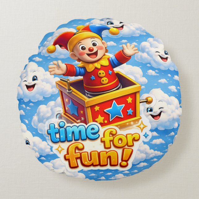 Coussins Ronds Dreamy sky high (Devant)