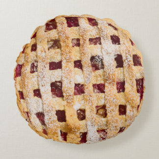 Coussins Ronds Drôle Réaliste à l'air Cherry Pie