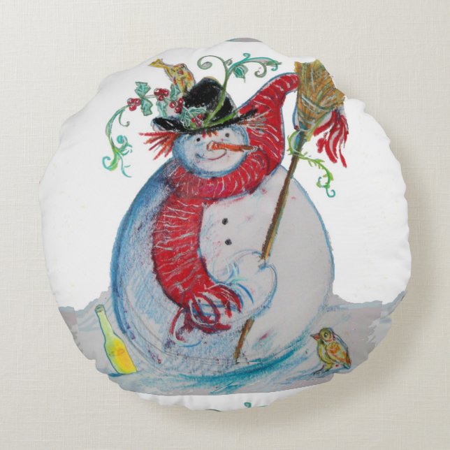 COUSSINS RONDS DRUNKEN SNOWMAN (Dos)