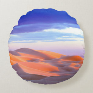Coussins Ronds Dunes de Glamis au coucher du soleil