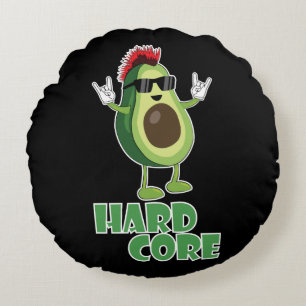 Coussins Ronds Dur coeur Avocado Funny