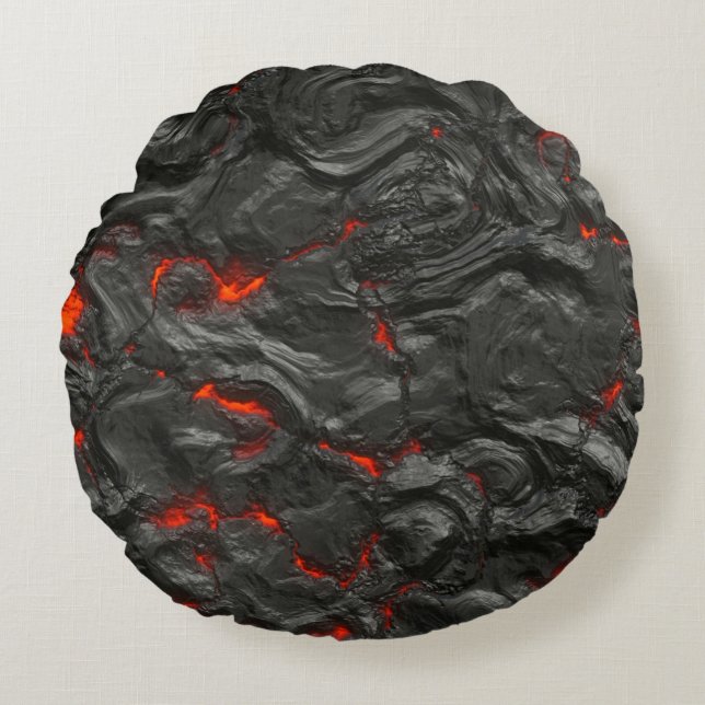 Coussins Ronds Ébullition de la lave volcanique rocheuse (Devant)