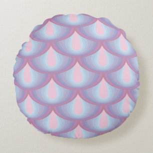 Coussins Ronds Échelles en pierre de lune Oreiller à lancer rond