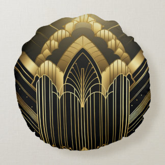 Coussins Ronds Éclat Architectural Art Déco