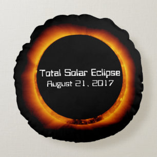 Coussins Ronds Éclipse solaire totale 2017