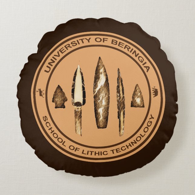 Coussins Ronds Ecole de Technologie Lithique de Beringia (Devant)