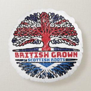 Coussins Ronds Écosse Royaume-Uni Royaume-Uni British Tree