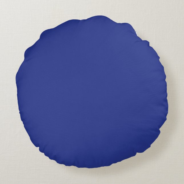 Coussins Ronds Élégance des Fêtes Royale Bleue (Dos)