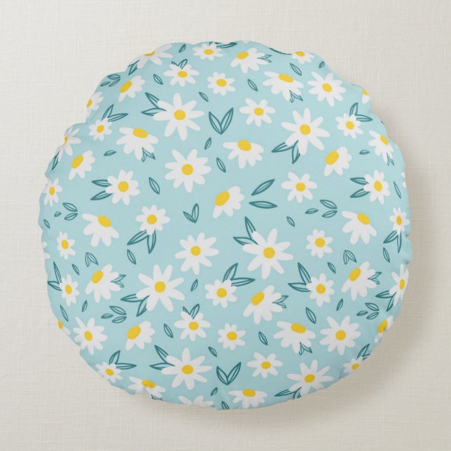 Coussins Ronds Élégant chic floral (Devant)