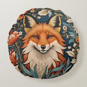 Coussins Ronds Elégant Fox William Morris Inspiré Floral