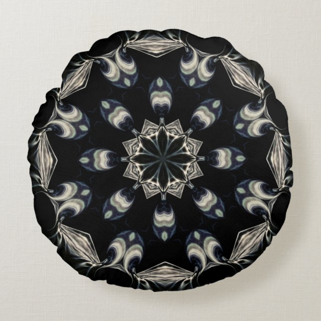 Coussins Ronds Elégant Mandala (Devant)