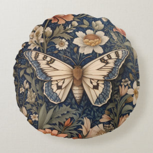 Coussins Ronds Elégant Moth Vintage William Morris inspiré
