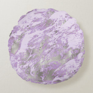 Coussins Ronds Élégant Motif Abstrait chic violet