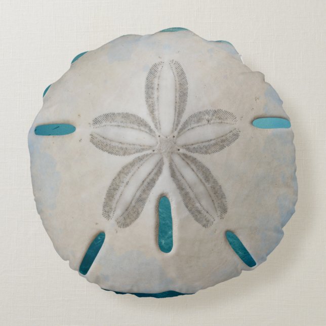 Coussins Ronds Elegant Sand Dollar Beach Decor (Dos)
