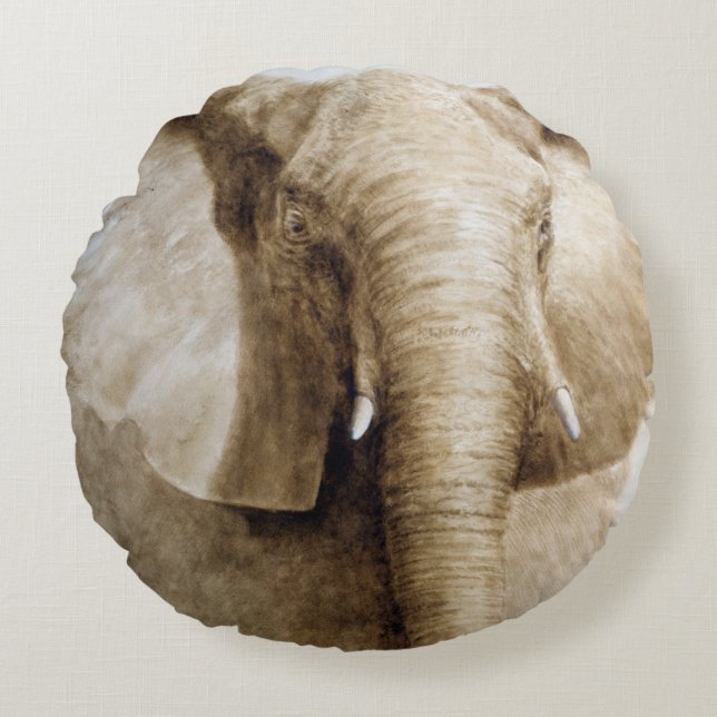 Coussins Ronds Éléphant 2004 (Devant)