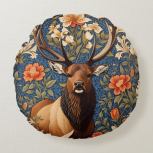 Coussins Ronds Elk élégant William Morris Inspiré Floral