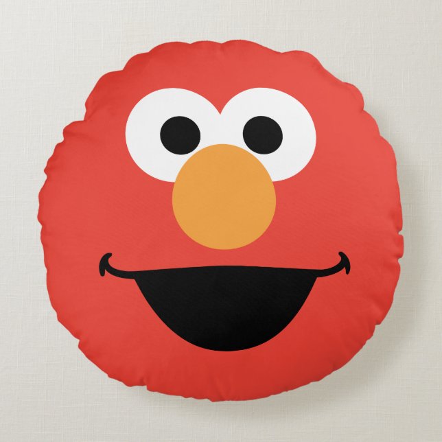 Coussins Ronds Elmo Face Art (Devant)