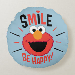 Coussins Ronds Elmo Happy Smile