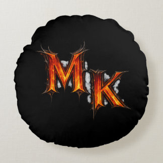 Coussins Ronds Emblème gothique infernal MK