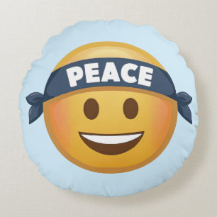 Coussins Ronds Emoji de la paix