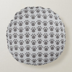 Coussins Ronds Empreintes de pattes