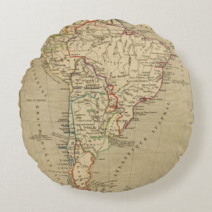 Coussins Ronds En 1840 d'Amerique Meridionale