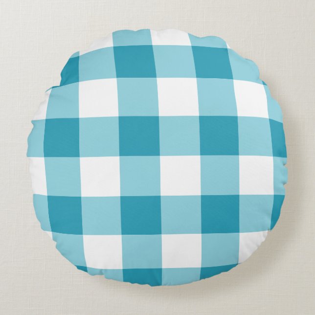 Coussins Ronds en vichy Motif (Devant)