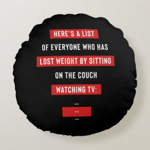 Coussins Ronds Entraînement sportif amusant Plaisanterie inspirat