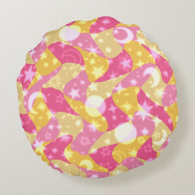 Coussins Ronds Épersion céleste de bonbon (Dos)