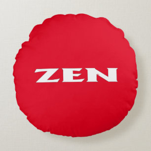 Coussins Ronds Epilateur de poly jeton blanc rouge zen