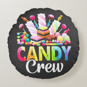 Coussins Ronds Équipage de bonbons Décorations Candy Land Sucreri