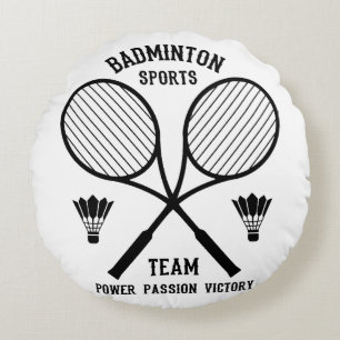 Coussins Ronds Équipe de badminton